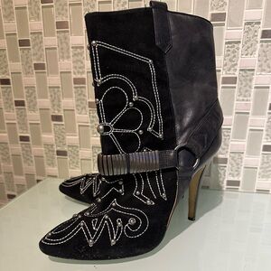Buffalo London Rockstar Studded Strapped Boots